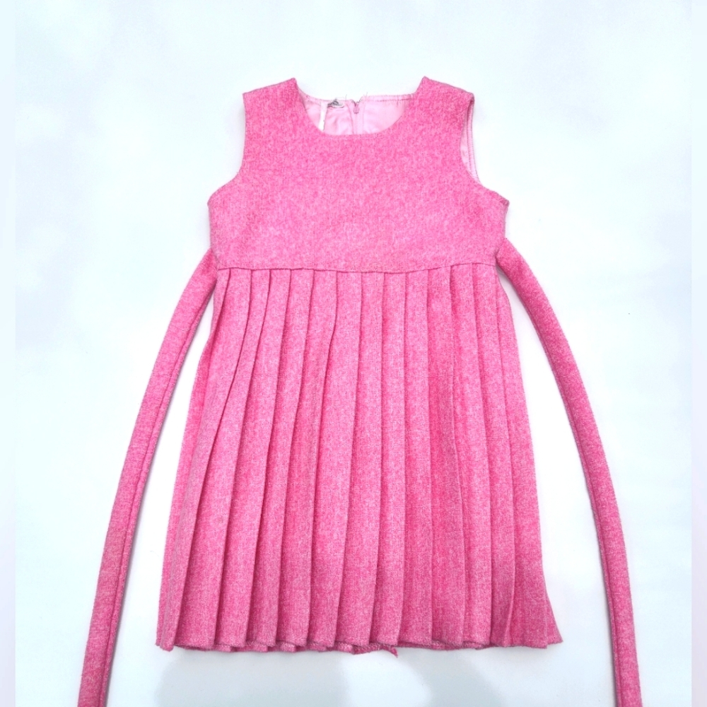 POSH Toddlers Bubblegum Pink Lined Dress- girls size Medium (4/5)